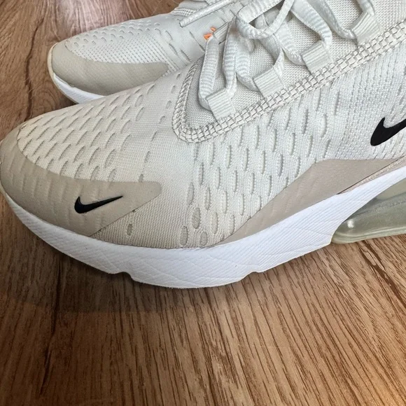 Nike Air Max 270 Cream and Black Sneakers - Picture 4 of 6